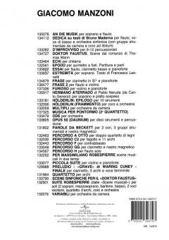 Frase Per Clarinetto In Si Bemol e Pianoforte von G. Manzoni 
