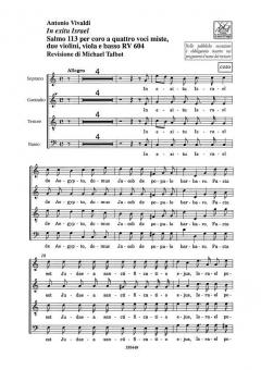 In Exitu Israel. Salmo 113 per Coro a 4 Voci Miste RV 604 (Antonio Vivaldi) 