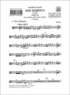 Nisi Dominus RV 608 Salmo 126 per C. e Orchestra von Antonio Vivaldi im Alle Noten Shop kaufen (Stimmensatz)