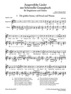 Ausgewählte Lieder aus Schemellis Gesangbuch von Johann Sebastian Bach 