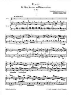 Flötenkonzert G-dur QV 5:174 von Johann Joachim Quantz im Alle Noten Shop kaufen