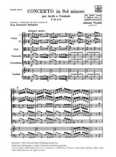 Concerto G-Moll F 11/27 T 226 (Antonio Vivaldi) 