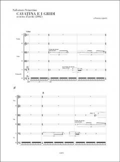 Cavatina e I Gridi, per Sestetto D'archi (2002) von Salvatore Sciarrino 