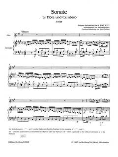 Sonate in A-Dur BWV 1032 von Johann Sebastian Bach 