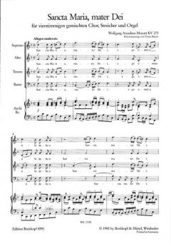Sancta Maria, mater Dei KV 273 (W.A. Mozart) 