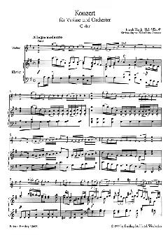 Violinkonzert G-dur Hob VIIa:4 von Joseph Haydn im Alle Noten Shop kaufen