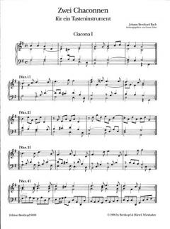 2 Chaconnen für ein Tasteninstrument von Grete Zahn 