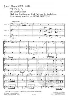 Trio in D von Joseph Haydn 