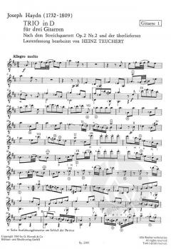 Trio in D von Joseph Haydn 