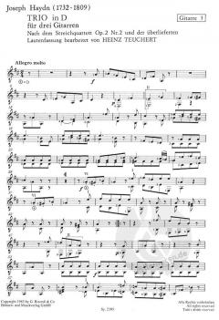 Trio in D von Joseph Haydn 