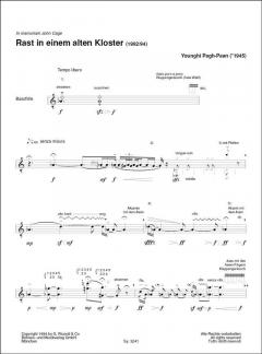 Rast in einem alten Kloster von Younghi Pagh-Paan 