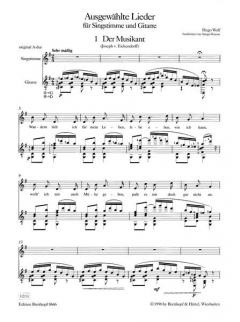 Ausgewählte Lieder von Hugo Wolf 