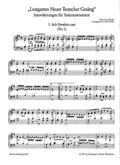 Lustgarten Neuer Teutsche Gesäng von Hans Hässler 