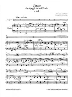 Arpeggione-Sonate a-moll D 821 von Franz Schubert 