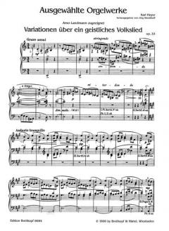 Ausgewählte Orgelwerke von Karl Hoyer im Alle Noten Shop kaufen