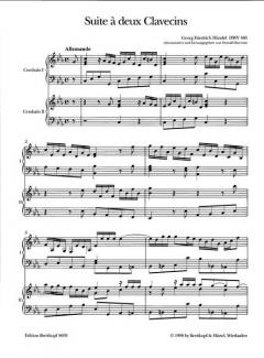 Suite à deux clavecins c-moll HWV 446 von Donald Burrows 