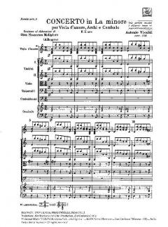 Concerto per Viola D'amore, Archi e B.c.: In La Min. RV 136 (Antonio Vivaldi) 