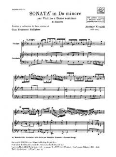 Sonate C-Moll F 8/14 T 372 RV 6 von Antonio Vivaldi 