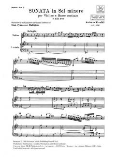 Sonate G-Moll F 13/15 T 373 RV 26 von Antonio Vivaldi 