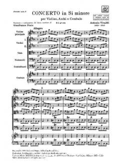 Concerto H-Moll F 1/171 T 378 RV 388 (Antonio Vivaldi) 