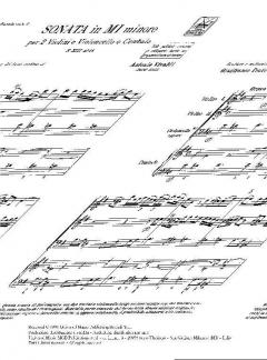 Sonate E-Moll F 13/18 T 383 Op. 1/2 von Antonio Vivaldi 