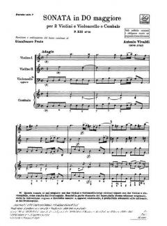 Sonate C-Dur F 13/19 T 384 Op. 1/3 von Antonio Vivaldi 