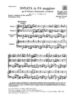Sonate F-Dur F 13/21 T 386 Op. 1/5 von Antonio Vivaldi 