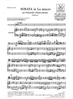 Sonate A-Moll RV 44 F 14/7 T 503 RV 44 von Antonio Vivaldi 