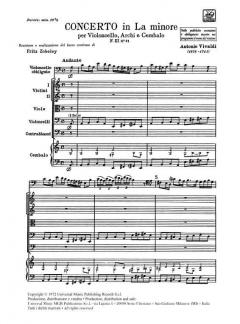 Concerto A-Moll F 3/21 RV 420 T 521 (Antonio Vivaldi) 