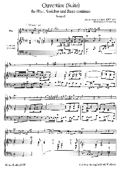 Ouvertüre (Suite) Nr. 2 h-Moll von Johann Sebastian Bach 