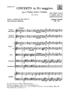 Concerto B-Dur F 1/42 T 111 (Antonio Vivaldi) 