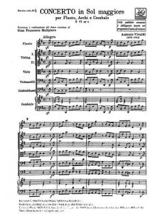 Concerto G-Dur F 6/6 T 138 (Antonio Vivaldi) 