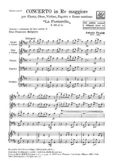 Concerto D-Dur F 12/29 La Pastorella T 154 (Antonio Vivaldi) 