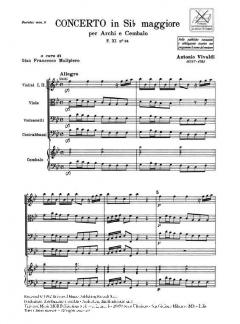 Concerto B-Dur F 11/24 T 190 (Antonio Vivaldi) 