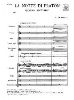 Notte Di Platon. Quadro Sinfonia von Victor de Sabata 