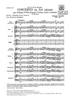 Concerto G-Moll F 12/33 In Sol Minore T 249 (Antonio Vivaldi) 