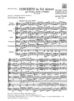 Concerto G-Moll F 1/112 T 257 RV 327 (Antonio Vivaldi) 