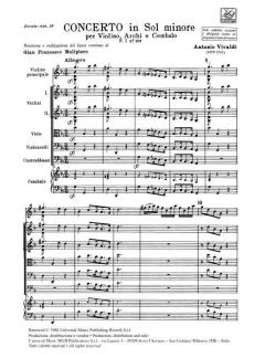 Concerto G-Moll F 1/122 T 292 RV 321 (Antonio Vivaldi) 