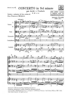 Concerto G-Moll F 11/39 T 310 (Antonio Vivaldi) 