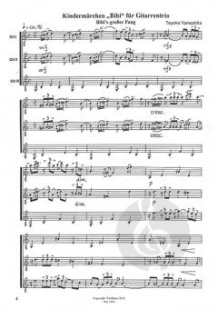 Kindermärchen 'Bibi' - für Gitarrentrio von Toyoko Yamashita 