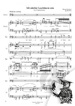 Vier Lieder op 38b von Werner Trenkner 