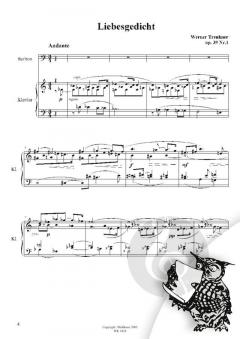 Sieben Lieder der Liebe op. 39 von Werner Trenkner 