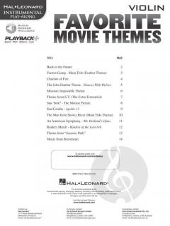 Favorite Movie Themes Violin im Alle Noten Shop kaufen