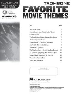 Favorite Movie Themes Trombone 