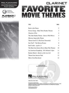 Favorite Movie Themes Clarinet 