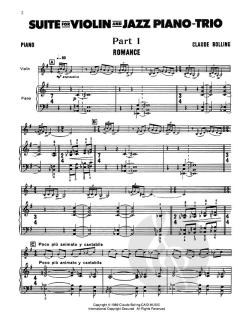 Suite For Violin And Jazz Piano von Claude Bolling im Alle Noten Shop kaufen