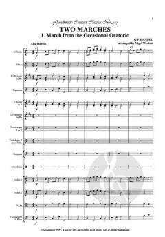 Two Marches von Georg Friedrich Händel 