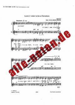 Lord, I want To be a Christian (Karl-Heinz Grund) 