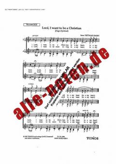 Lord, I want To be a Christian (Dietmar Hahn) 