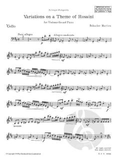 Variationen über ein Thema von Rossini von Bohuslav Martinu 